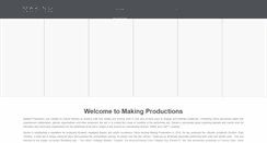Desktop Screenshot of makingproductions.com