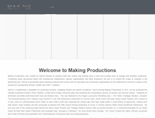 Tablet Screenshot of makingproductions.com